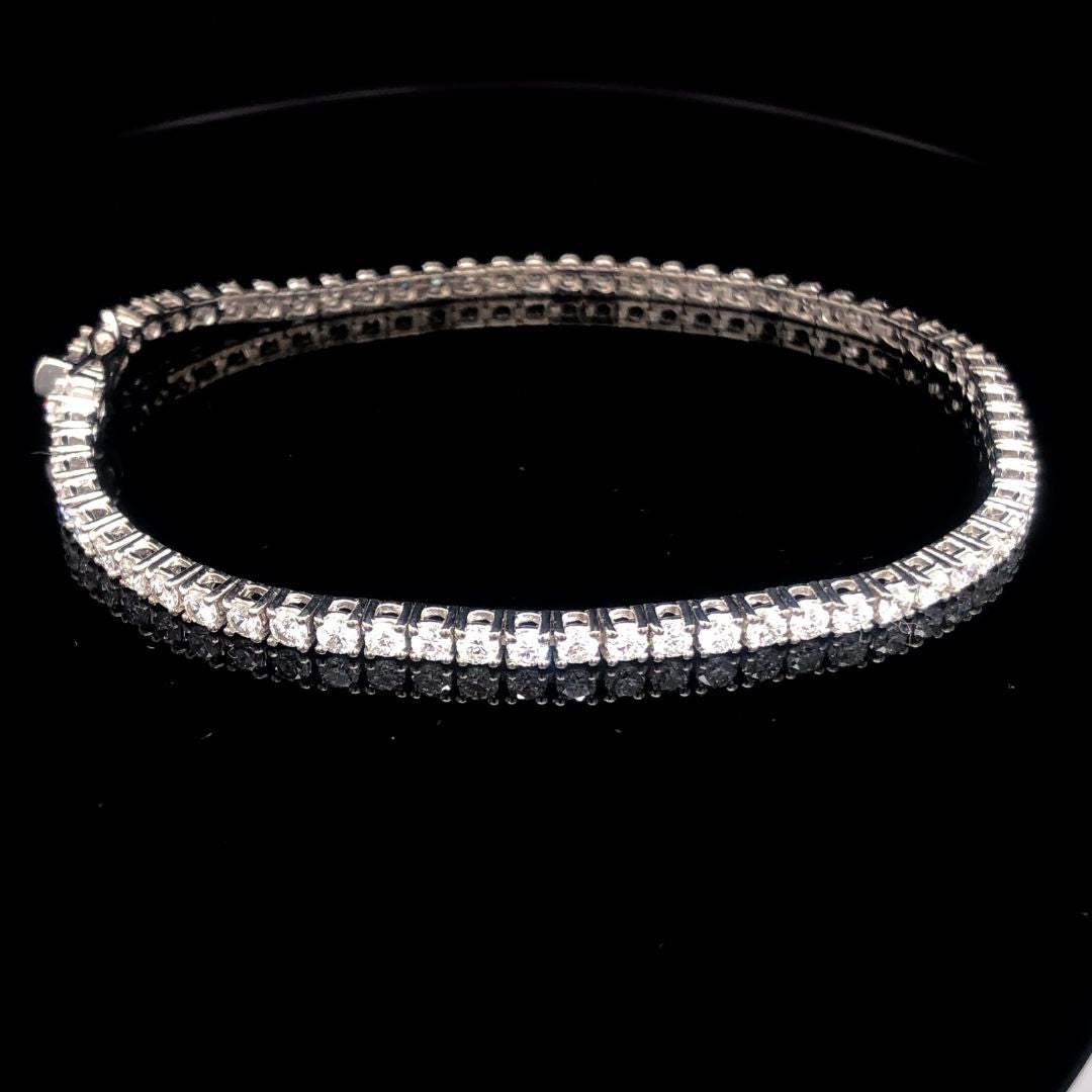 Lab Grown Diamond Tennis Bracelet - Large