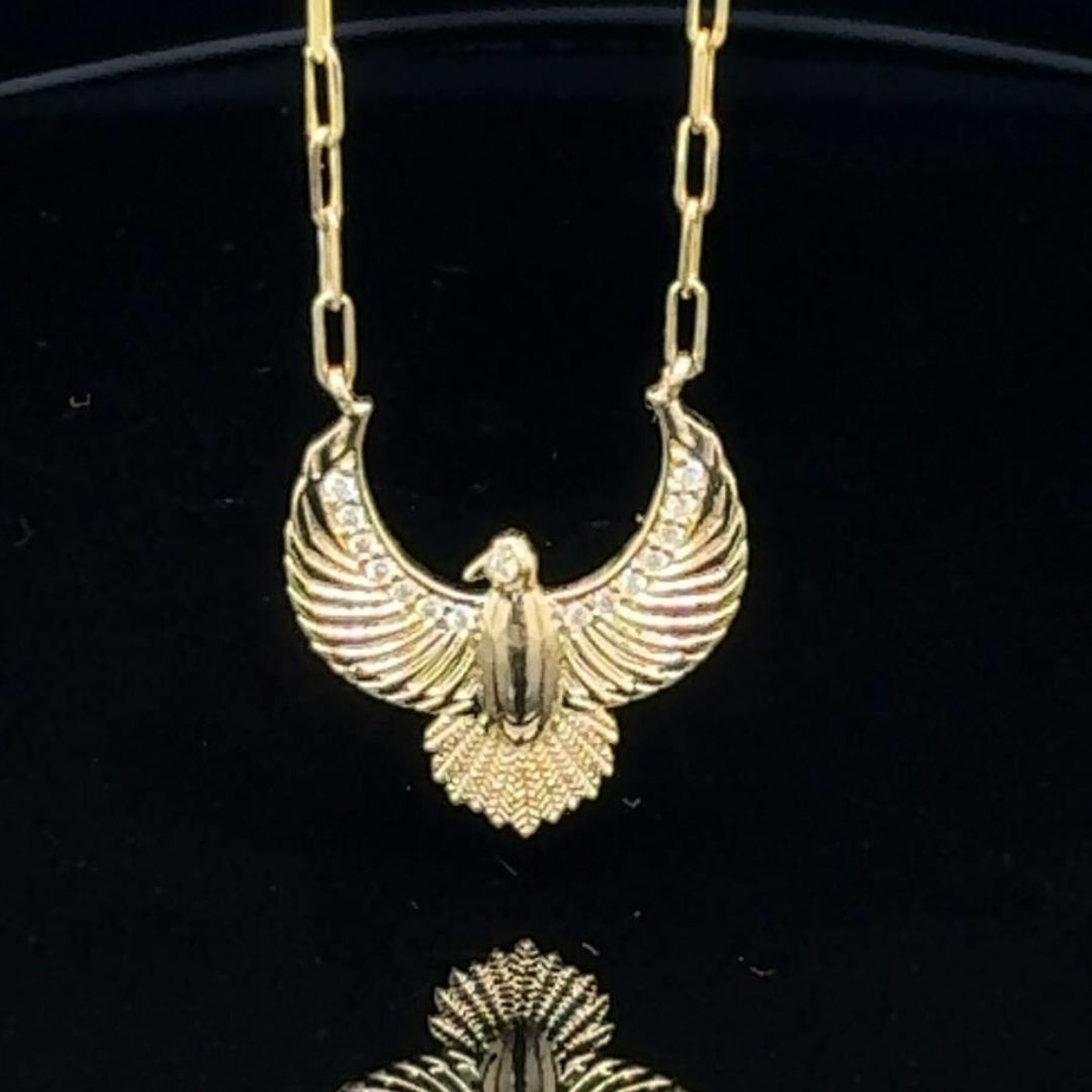 Mini Diamond Phoenix Necklace