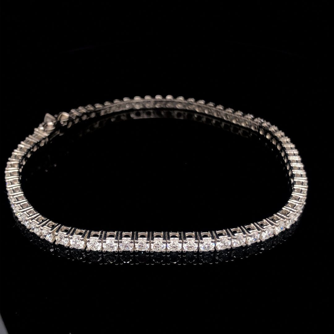 Lab Grown Diamond Tennis Bracelet - Midi