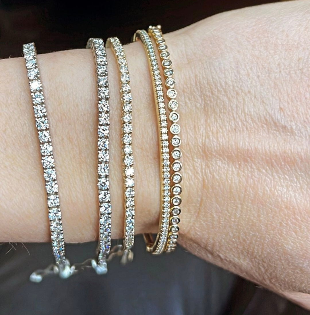 Lab Grown Diamond Tennis Bracelet - Midi