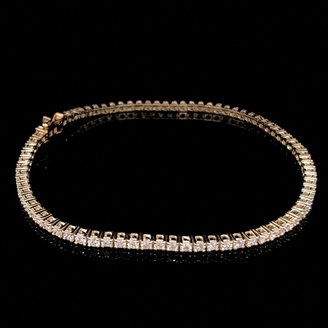 Lab Grown Diamond Tennis Bracelet - Small