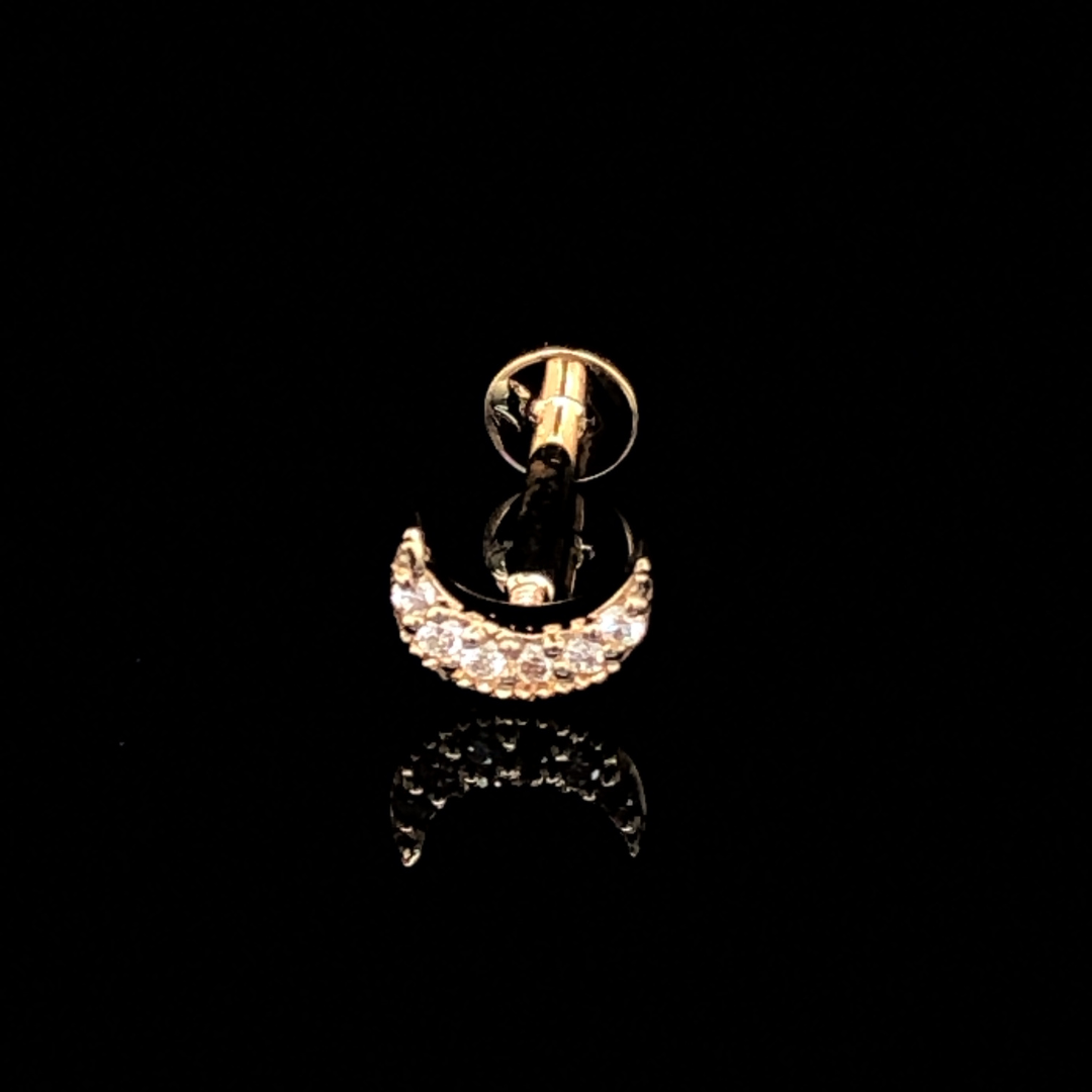 Moon Diamond Stud