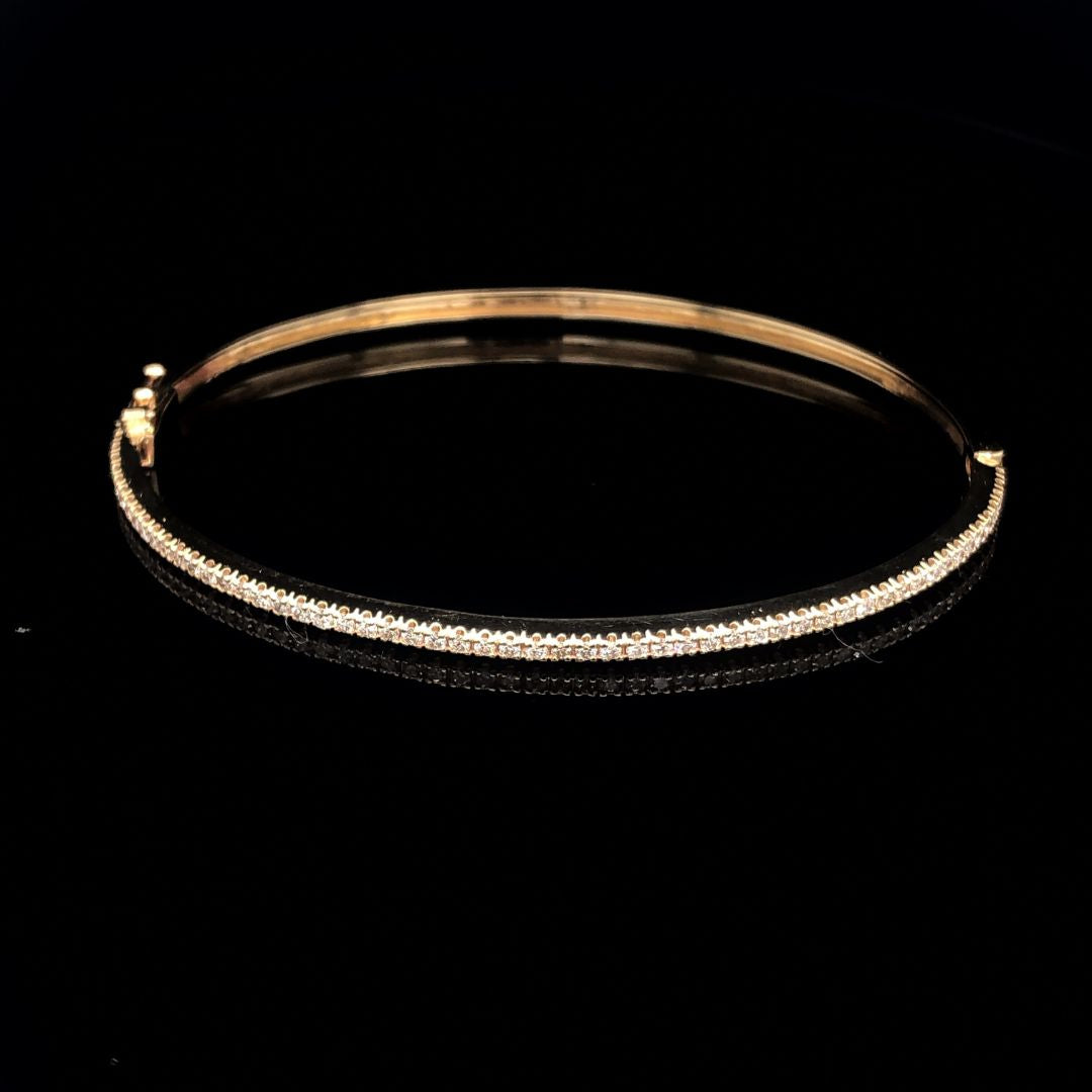 Thin Diamond Bangles